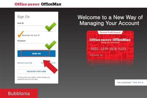 Office Depot Credit Card Login Account Payment Application
