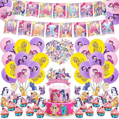 Buy 125 Pcs My Little Pony Birthday Party Suppliesmy Little Pony
