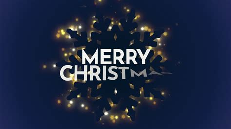 Premium Stock Video Animated Closeup Merry Christmas Text And Winter