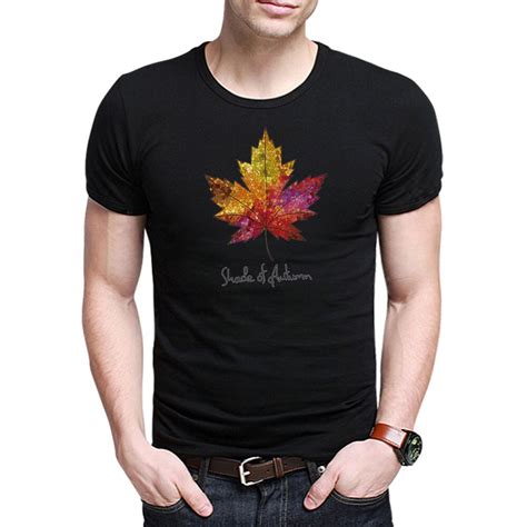 Fashion Cool Canada Maple Leaf Print Mens T Shirts Harajuku Men Short Sleeve Tshirts Hipster