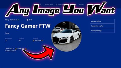 How To Make Any Image As Your Xbox One Gamer Pic Youtube