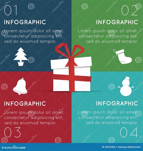 Christmas Infographics Stock Vector Illustration Of Object 45552906