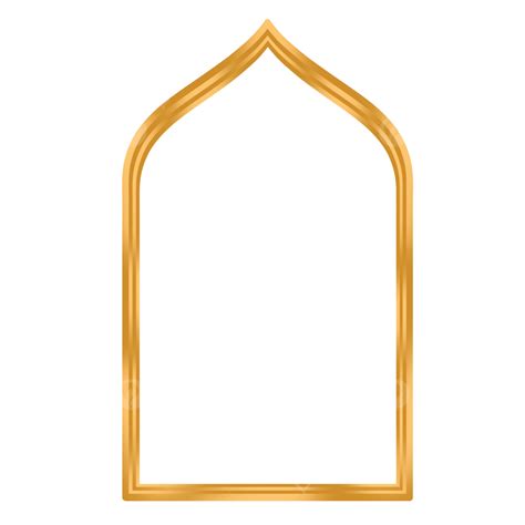 Golden Islamic Frame Islamic Golden Frames Png Transparent Clipart