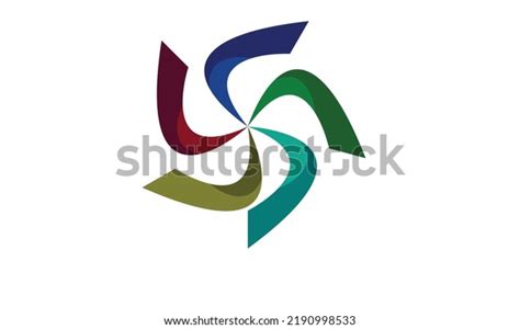 3d Colorful Arch Circle Logo Design Stock Vector Royalty Free