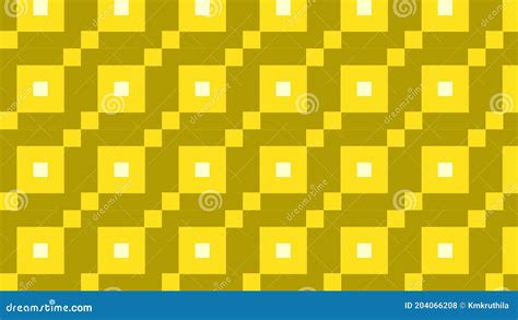 Yellow Seamless Square Pattern Background Vector Illustration Stock