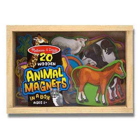 Melissa And Doug Wooden Animal Magnets Toy Madness