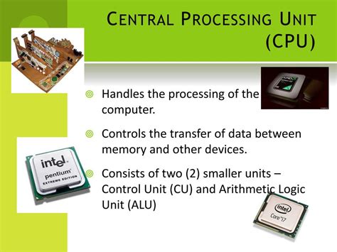 Central Processing Unit And Memory Location