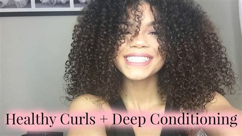 Tips To Healthy Curly Hair How I Deep Condition Youtube