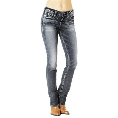 Silver Jeans Silver Jeans Denim Womens Suki Mid Slim Bootcut Med Wash