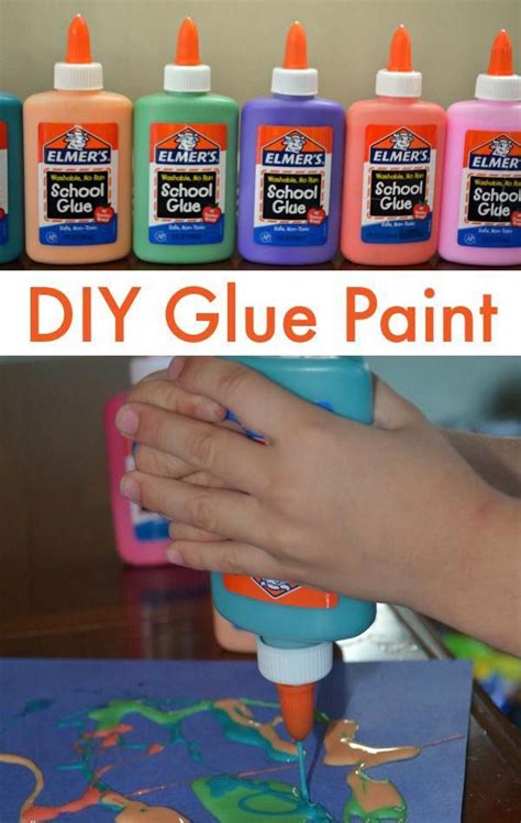 Diy Glue Paint Easy To Make And So Many Fun Ways To Use It