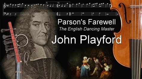 Parsons Farewell John Playford English Dancing Master Youtube