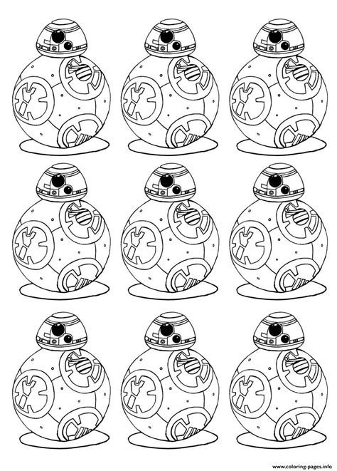 Collection of bb8 coloring pages (11). Adult Bb 8 Star Wars 7 The Force Awakens Bb8 Robot ...