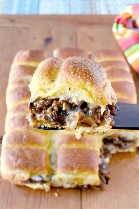 These sandwiches are great to make for weeknight suppers when you're short on time. Philly Cheese Steak Sloppy Joe Sliders - A Kitchen Hoor's ...