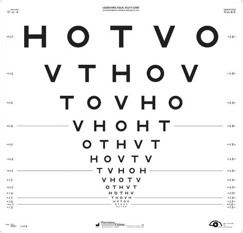 Hotv Series Etdrs Chart 1 Etdrs Charts Precision Vision