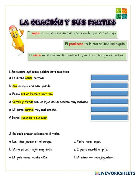 A Spanish Language Worksheet With An Image Of A Banana