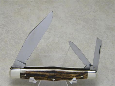 Robt Klaas Kissing Crane Solingen Germany Stag Big Whittler Knife