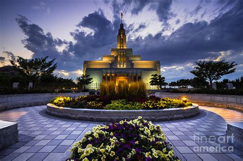 Draper Mormon Lds Temple Utah Photograph By Gary Whitton Fine Art