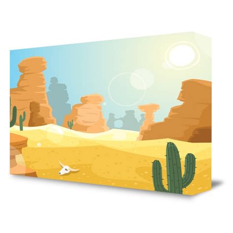 Cartoon Desert Background Backdrop For Theater Shows And Events