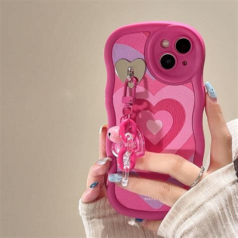 Wavy Pink Heart Iphone Case Finishifystore