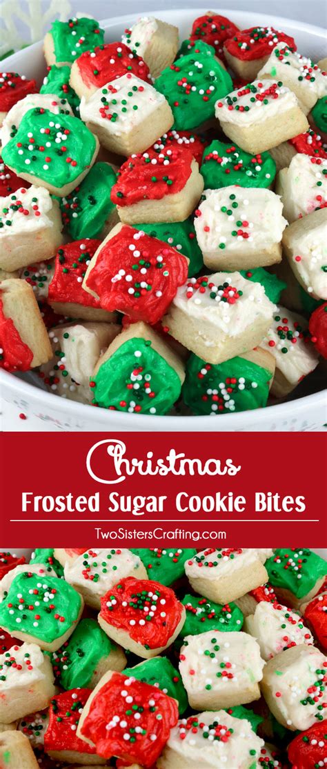 Get the recipe from delish. Christmas Sugar Cookie Bites - Two Sisters