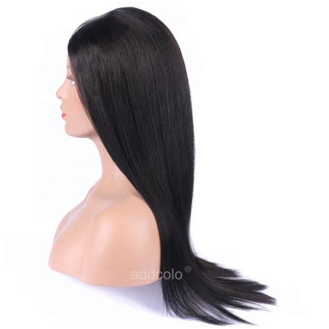 Silk Straight U Part Wig Natural Color Middle Part Brazilian Human Hair