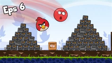 Angry Birds Into The Moon Eps 6 Red Ball 4 Angry Balls Original