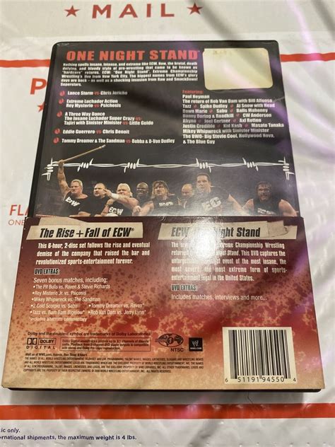 Ecw Collector S Pack Dvd Rise Fall And One Night Stand Wwe Wrestling Ebay