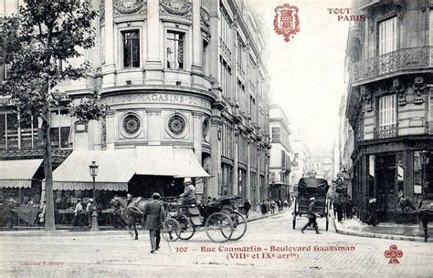 Boulevard Haussmann 1895 Vieux Paris Quartier Paris Rue De Paris