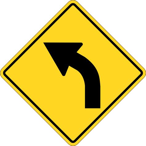 Clipart Sign Turn Left