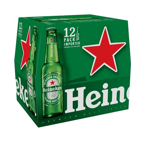 Heineken Lager Beer 12 Pack 12 Fl Oz Bottles