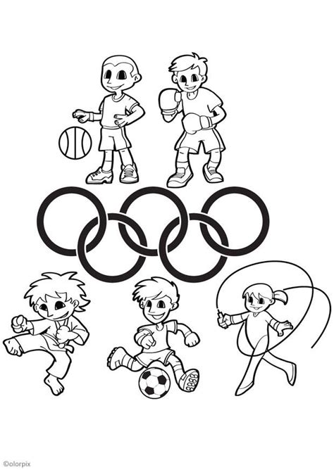 Dibujo Para Colorear Juegos Olímpicos Dibujos Para Imprimir Gratis