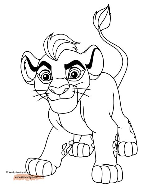 Gambar Lion Guard Coloring Pages Disney Book Kion Di Rebanas Rebanas