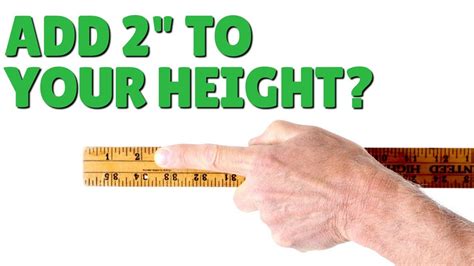 Add 2 Inches To Your Height In 1 Day Youtube