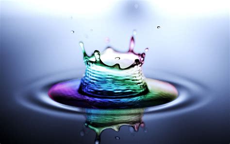 Rainbow Water Splash Desktop Nexus Wallpapers Water Live Wallpaper