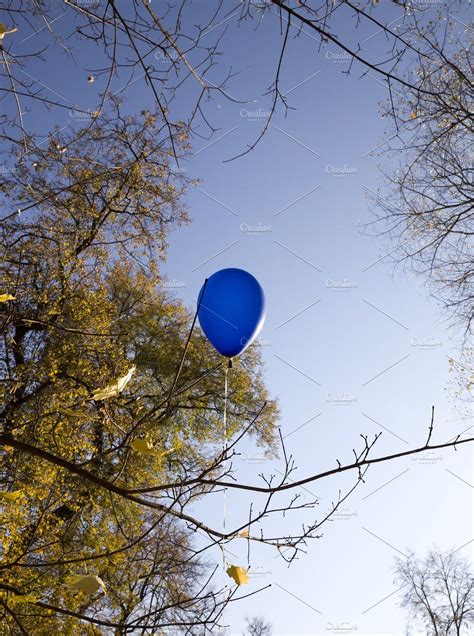 Flying In The Sky Blue Balloon Blue Balloons Blue Sky Sky