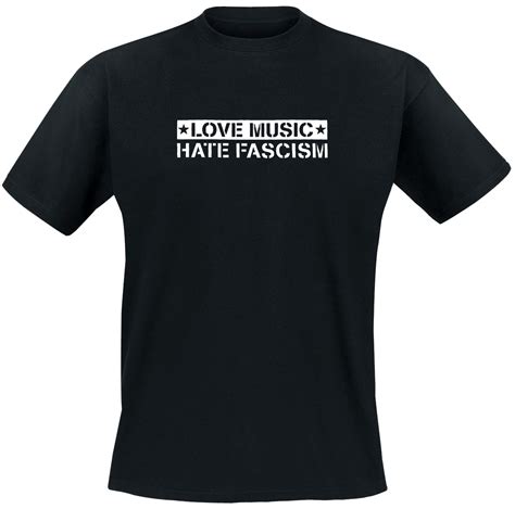 Love Music Hate Fascism T Shirt