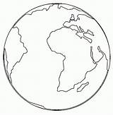 Earth Simple Coloring Globe Drawing Getdrawings Drawings Visit sketch template