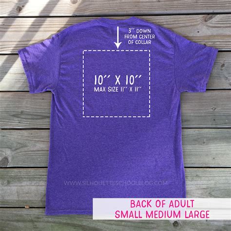 tips for heat transfer vinyl shirt decal placement silhouette school