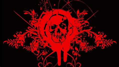 4k Red Skull Wallpaper