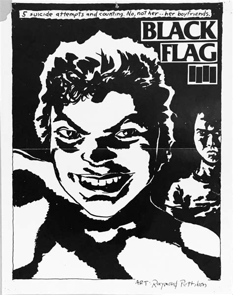 Raymond Pettibon Vintage Black Flag Poster Pettibon Prints Black
