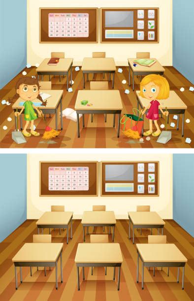 Cleaning Classroom Illustrations Royalty Free Vector Graphics And Clip