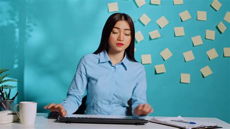 Secretary In Video Conference Meeting Stock Footage Sbv Storyblocks