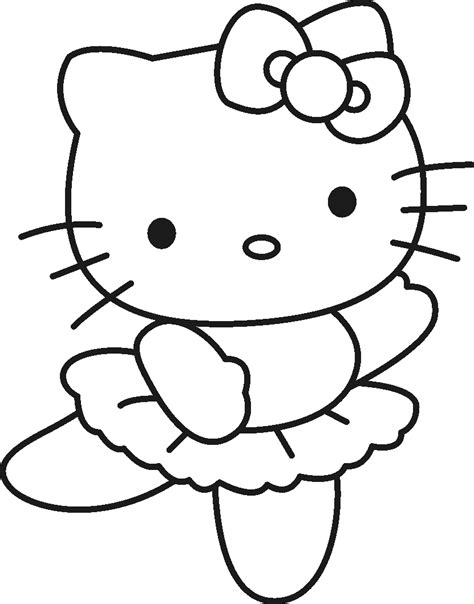 Auf leisen pfoten ist die katze zum liebling von kindern und eltern. Malvorlagen fur kinder - Ausmalbilder Hello Kitty kostenlos - KonaBeun