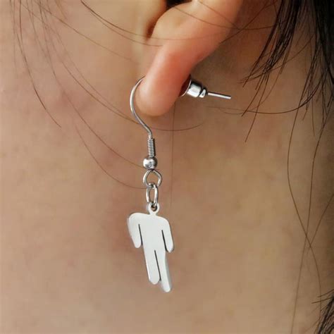 Buy New Billie Eilish Drop Earrings Stainless Steel Elegant Metal Human