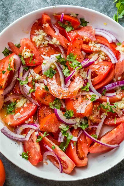 Fresh Tomato Salad Recipe Valentinas Corner
