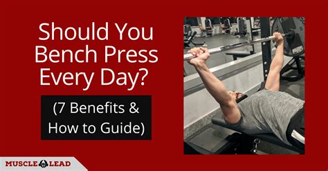 Should You Bench Press Every Day 7 Benefits And How To Guide