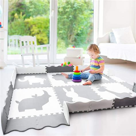 Large Baby Play Mat 5x7 Soft Thick Foam Floor Mat For Infants