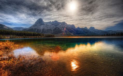 nature, HDR, Mountain, Lake, Reflection Wallpapers HD / Desktop and 