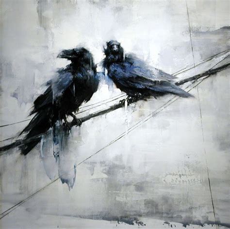 Lindsey Kustusch Raven Art Crow Painting Bird Art