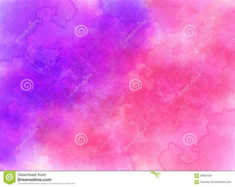 Purple Watercolor Effect Vector Background Stock Vector Illustration
